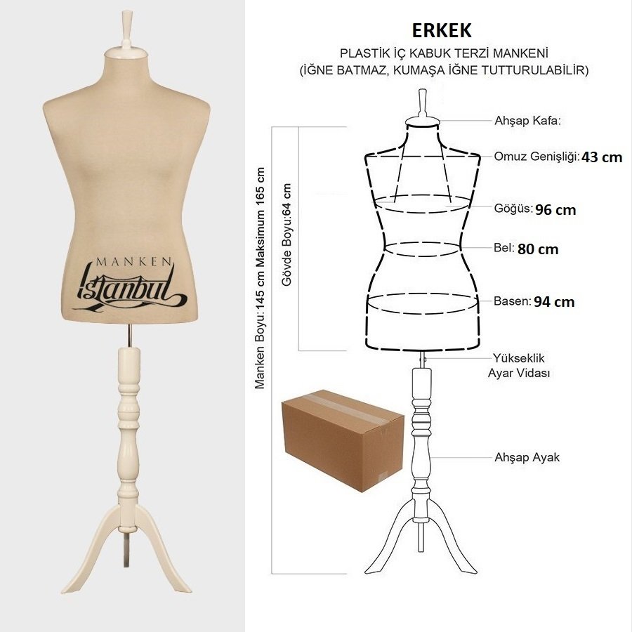 Erkek Vitrin Amaçlı Terzi Mankeni Vitrin Mankeni