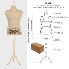 Erkek Vitrin Amaçlı Terzi Mankeni Vitrin Mankeni