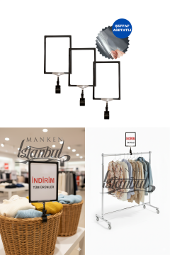 A6 Mandallı Etiketlik Fiyat Etiketi Sepet Etiketi