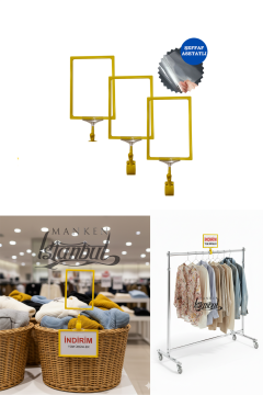 A6 Mandallı Etiketlik Fiyat Etiketi Sepet Etiketi