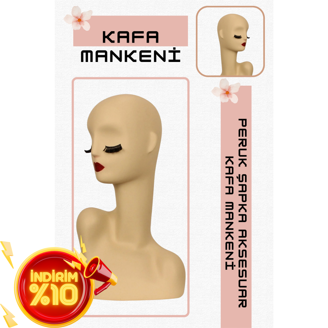 Polyester Bayan kafa mankeni, Polyester Kafa mankenleri