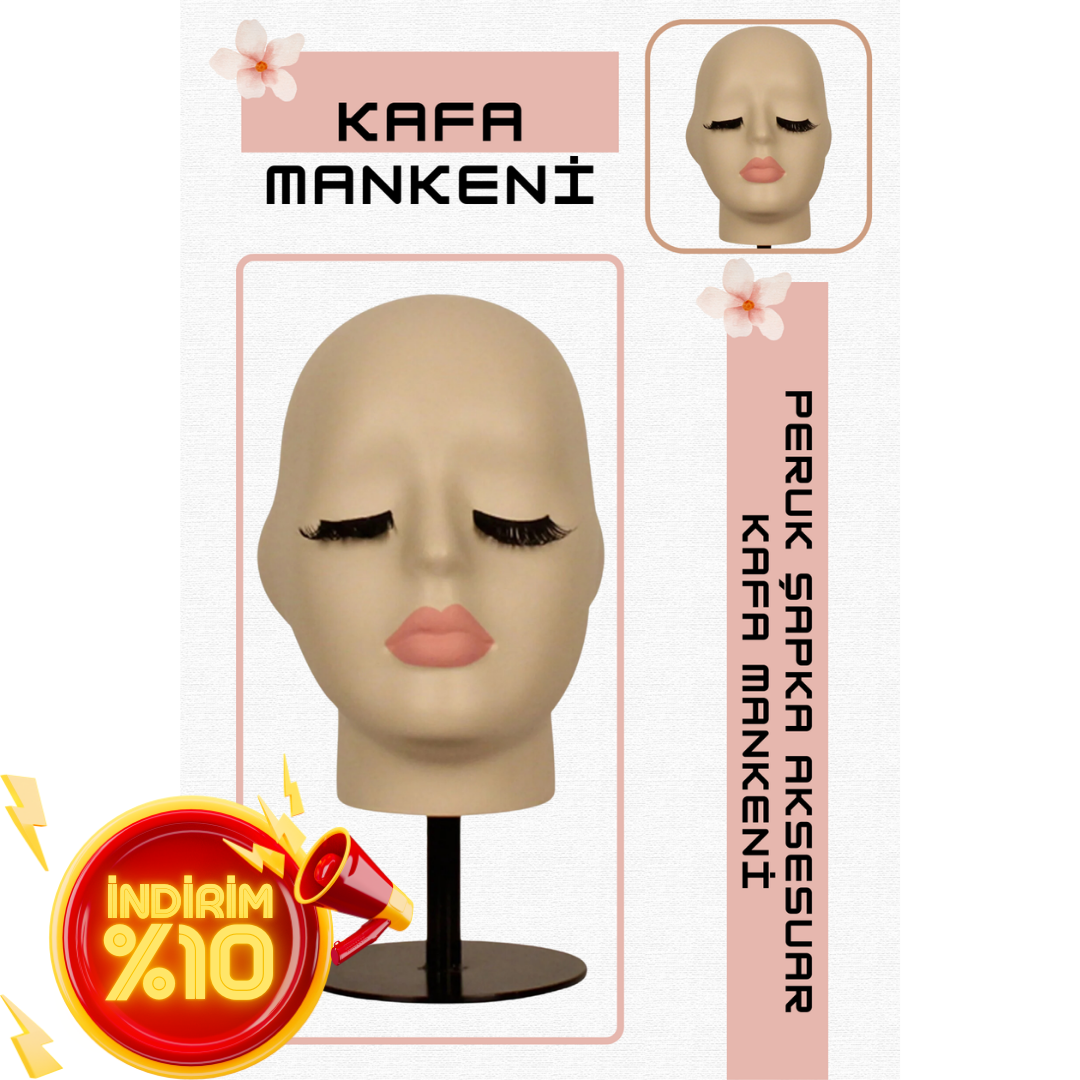 Polyester Bayan kafa mankeni, kafa mankenleri