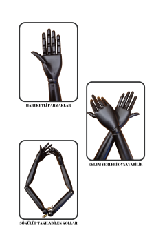 Delüks Büyük Beden (XL-XXL) Ahşap Kol Terzi Mankeni Vitrin Mankeni 46 beden