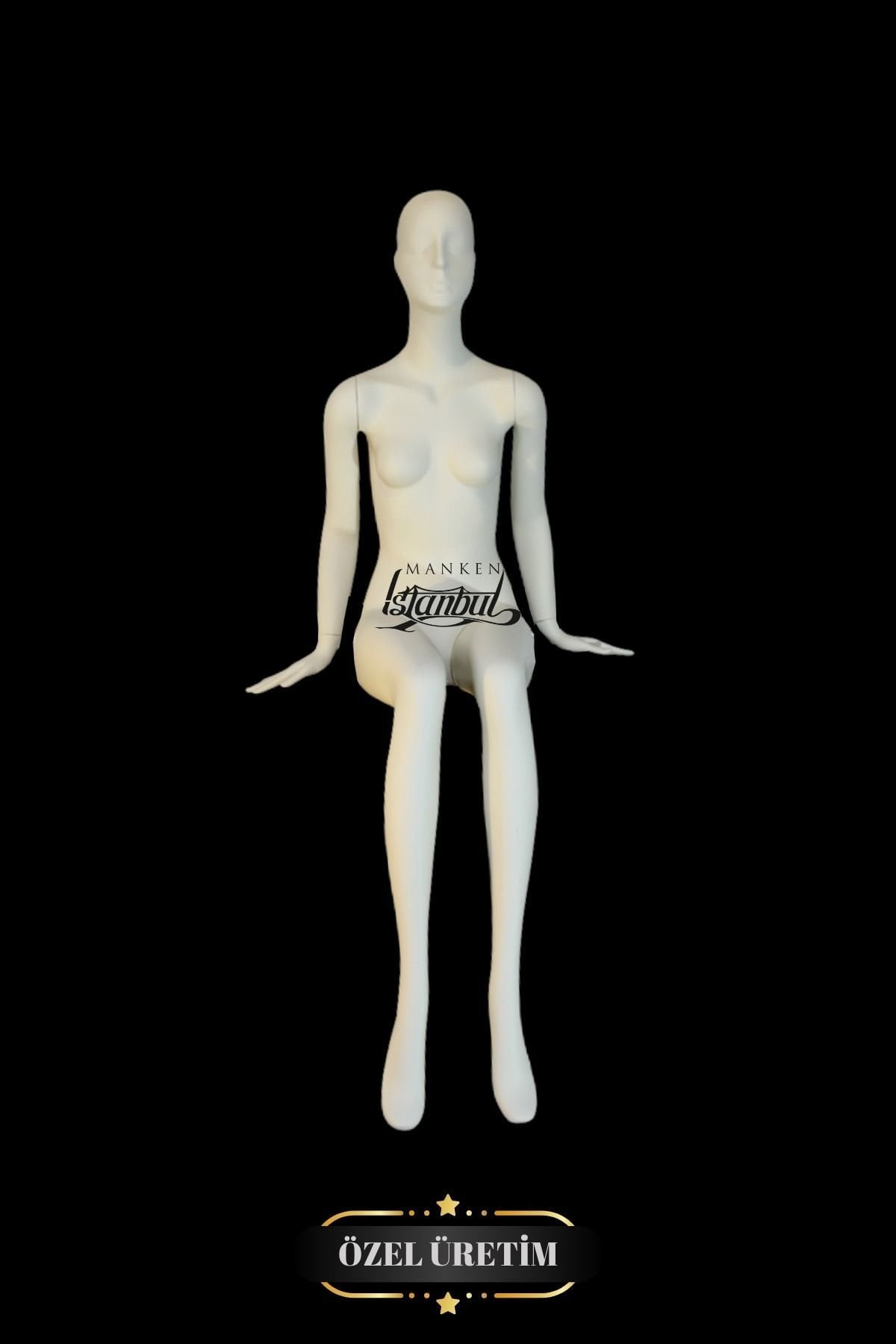 Oturan Bayan Vitrin Mankeni