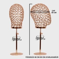 Erkek rose renk tel kafa mankeni