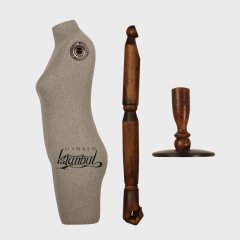 Pantolon giyebilen ahşap kollu terzi mankeni