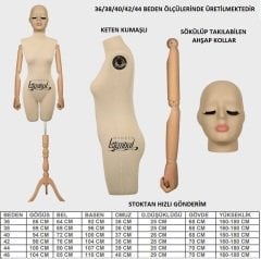 Pantolon Giyebilen Terzi Mankeni Vitrin Mankeni