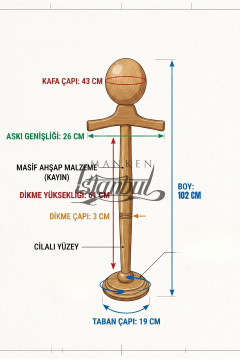 Ahşap Çocuk Estetik Vitrin Mankeni 3/4 Yaş