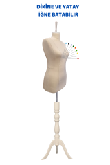 Süngerli Keten Kumaş Terzi Prova Mankeni 36 beden