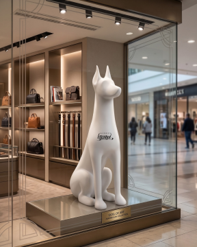 Köpek Vitrin Mankeni - Pet Manken - Köpek Manken