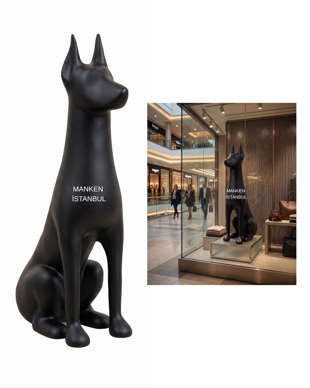 Köpek Vitrin Mankeni - Pet Manken - Köpek Manken