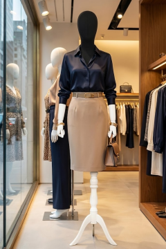 Pantolon Giyebilen Ahşap Kollu Terzi Mankeni Vitrin Mankeni