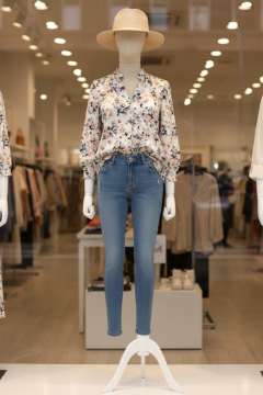 Pantolon Giyebilen Ahşap Kollu Terzi Mankeni Vitrin Mankeni