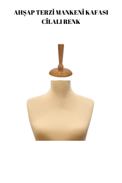 Terzi Mankeni Cilalı Ahşap Kafa Cilalı Terzi Mankeni Şapkası