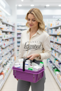 7 Litre Kozmetik Sepeti Bijuteri Sepeti Kırtasiye Sepeti Hırdavat Sepeti