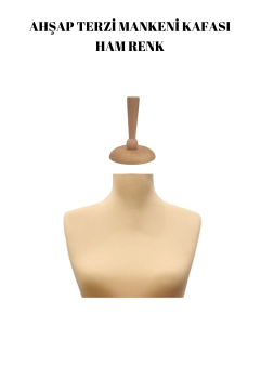 Terzi Mankeni Ham Ahşap Kafa Ham Terzi Mankeni Şapkası