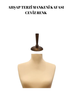 Terzi Mankeni Ceviz Ahşap Kafa Ceviz Terzi Mankeni Şapkası