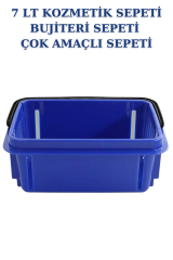 7 Litre Kozmetik Sepeti Bijuteri Sepeti Kırtasiye Sepeti MAVİ - 2 ADET