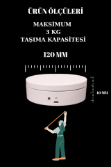 360 Derece Çift Yönlü Döner Platform Fotoğraf Çekim Standı