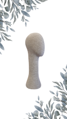 Uzun Bayan kumaş kaplı kafa mankeni