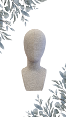 Bayan kumaş kaplı kafa mankeni