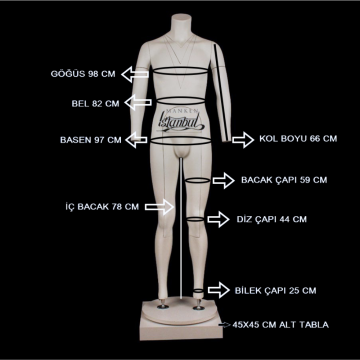 (ÖN SİPARİŞ) 2.Nesil Fotoğraf Erkek Çekim Mankeni - Ghost Mannequin