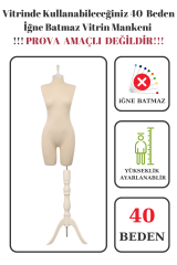 Paçalı Vitrin Mankeni Terzi Mankeni 36-38-40-42-44-46 40 beden