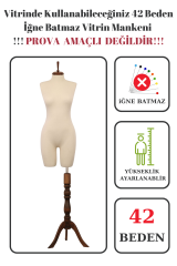 Pantolon Giyebilen 36-38-40-42-44-46  Beden Vitrin Amaçlı Terzi Mankeni 42 beden