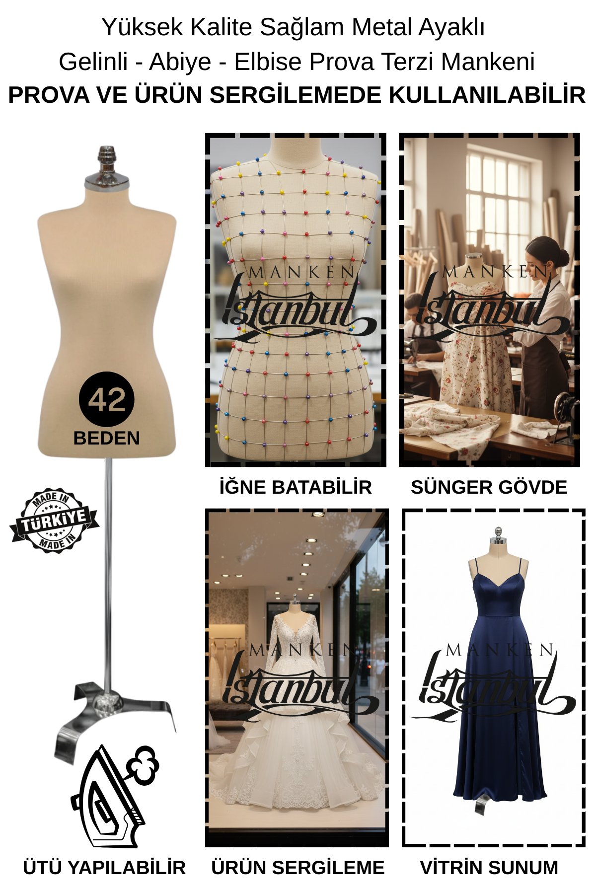 Süngerli Terzi Mankeni Prova Mankeni 36-46 Beden Arası 42 beden