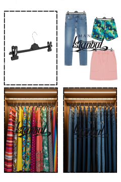 10 Adet Plastik Mandallı Pantolon Etek Şort Askısı