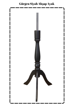 Gürgen Ahşap Siyah Terzi Mankeni Ayağı