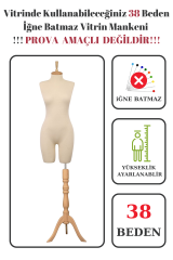 Pantolon Giyebilen Vitrin Amaçlı Terzi Mankeni 36-38-40-42-44-46 Beden 38 beden