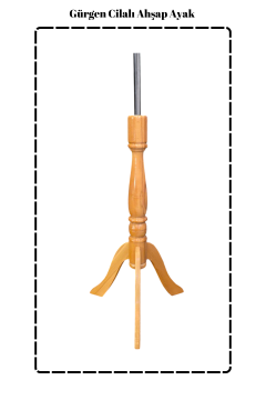 Gürgen Ahşap Cilalı Terzi Mankeni Ayağı