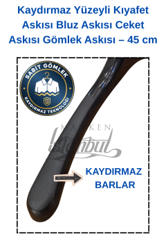 Ekonomik 10 Adet 44 cm Plastik Ceket  Askısı Elbise Askısı