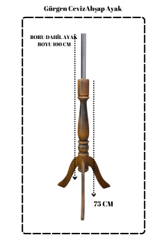 Gürgen Ahşap Ceviz Terzi Mankeni Ayağı