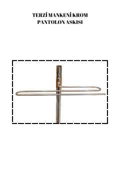Terzi Mankeni Krom Pantolon Askısı