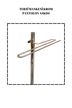 Terzi Mankeni Krom Pantolon Askısı