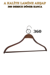 10 Adet A Kalite Lamine Erkek Ceket Askısı Gömlek Askısı  Ahşap Askı