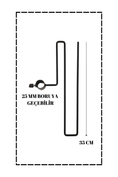 Terzi Mankeni Siyah Pantolon Askısı