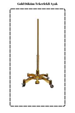Business Tekerlekli Gold Terzi Mankeni Ayağı