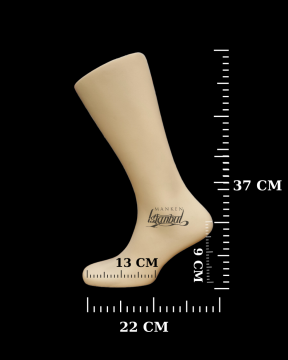 Fiber Erkek Kısa Sağ Ayak Çorap Mankeni