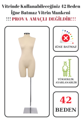 Paçalı Vitrin Mankeni Terzi Mankeni 36-38-40-42-44-46 42 beden