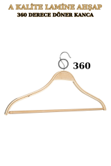 10 Adet A Kalite Lamine Erkek Ceket Askısı Gömlek Askısı  Ahşap Askı