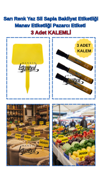 10 Adet Yaz Sil Sapla Bakliyat Etiketliği Manav Etiketliği