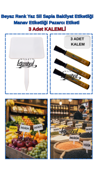 10 Adet Yaz Sil Sapla Bakliyat Etiketliği Manav Etiketliği