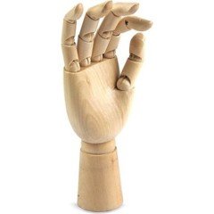 Ahşap Sağ Erkek El 30 cm-Eskiz El Mankeni