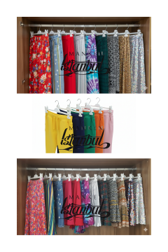 10 Adet Beyaz Plastik Mandallı Pantolon Etek Şort Askısı