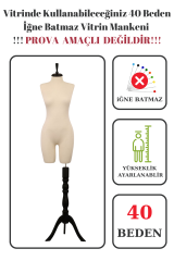 Paçalı Vitrin Mankeni Terzi Mankeni 36-38-40-42-44-46 40 beden