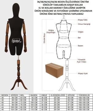 Ahşap Kollu Terzi Mankeni Kiralama | Uygun Fiyat Avantajı
