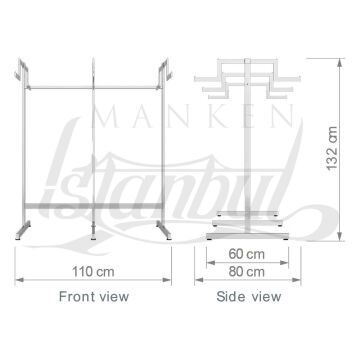 Yüksek Kalite 6 Kollu Metal Orta Stand